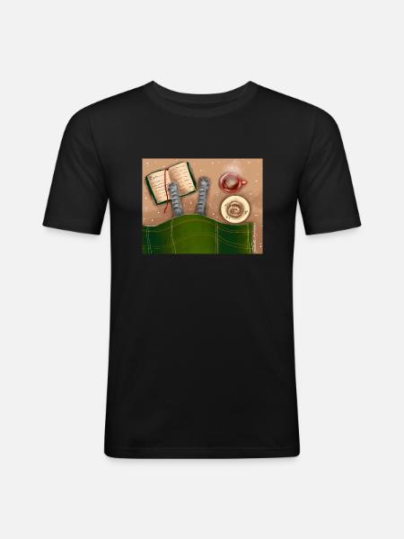 Perfect day - Men's Slim Fit T-Shirt - black