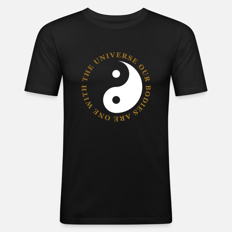 Tao - Männer Slim Fit T-Shirt - Schwarz