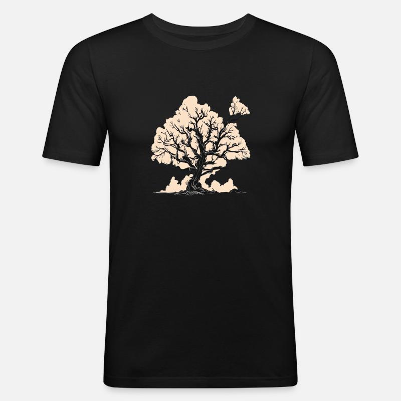 Dein Baum - Männer Slim Fit T-Shirt - Schwarz