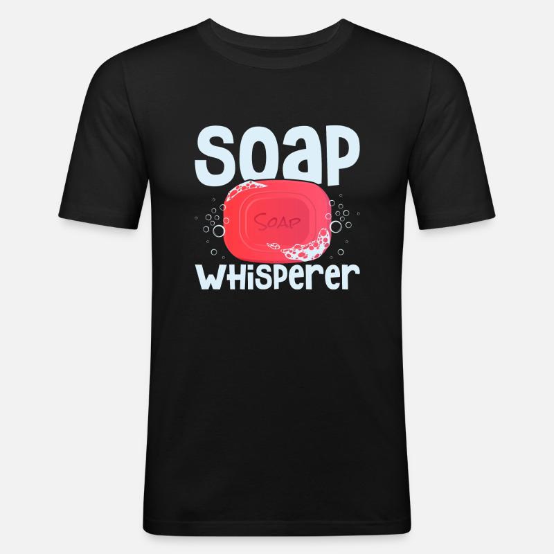 Soap Whisperer Soapmaker Soapmaking - Men's Slim Fit T-Shirt - black