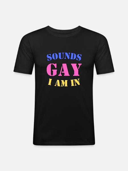 Sounds happy I'm on board - Men's Slim Fit T-Shirt - black