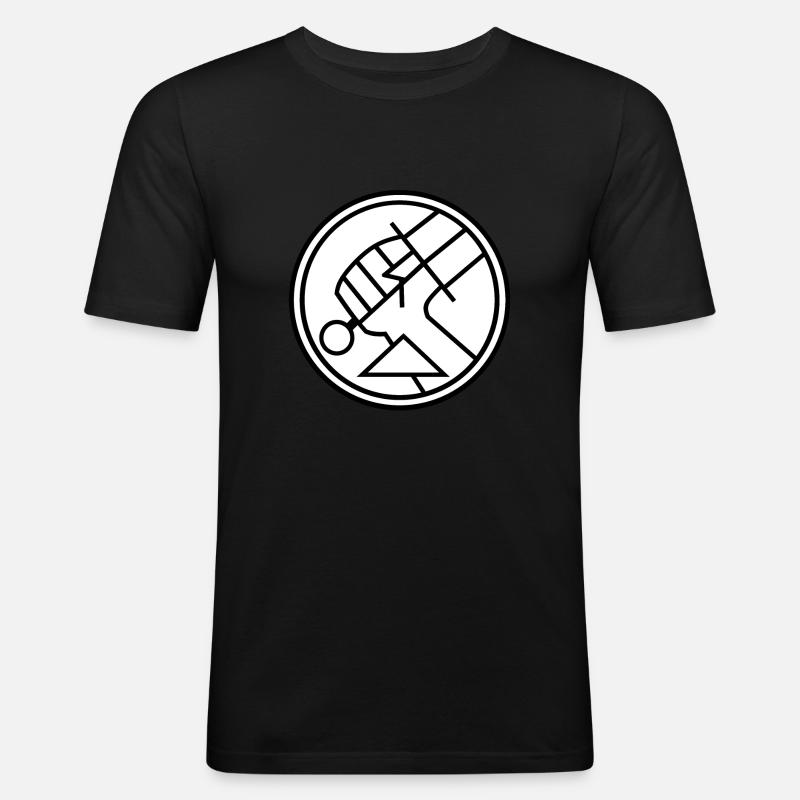 Hellboy BPRD - Männer Slim Fit T-Shirt - Schwarz