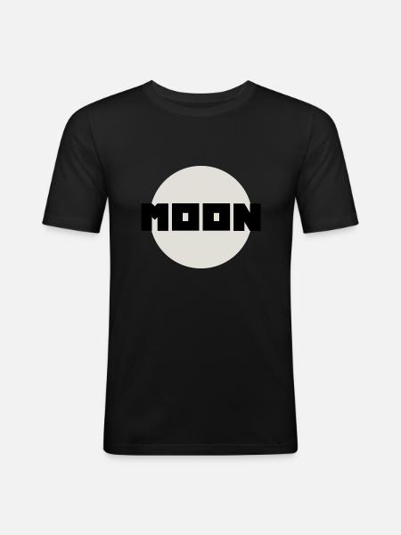 MOON (Original) - Men's Slim Fit T-Shirt - black