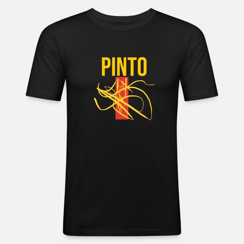Pinto Souvenir Spanien Pinto - Männer Slim Fit T-Shirt - Schwarz
