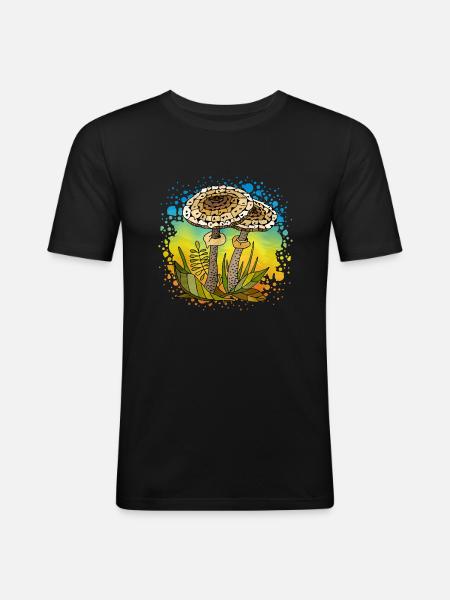 Fungi - Men's Slim Fit T-Shirt - black