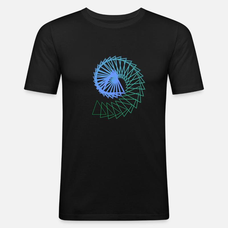 Eternity Collection - Triangle - Männer Slim Fit T-Shirt - Schwarz