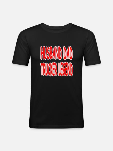 Trucker - Men's Slim Fit T-Shirt - black