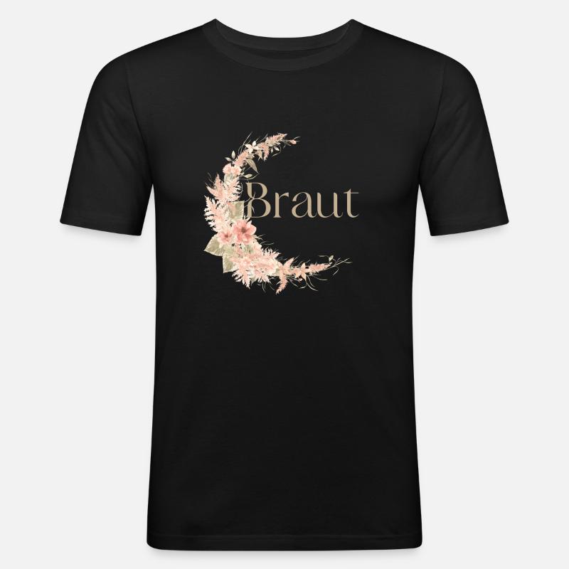 Braut Boho / Junggesellenabschied - Männer Slim Fit T-Shirt - Schwarz
