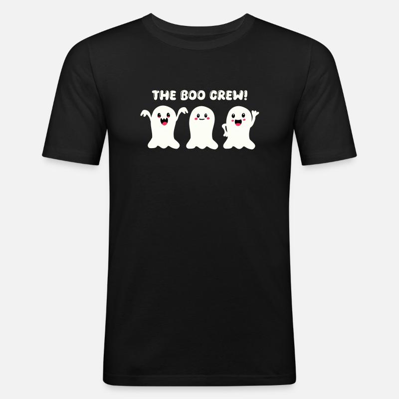 L’équipage de Ghost Boo - T-shirt près du corps Homme - noir