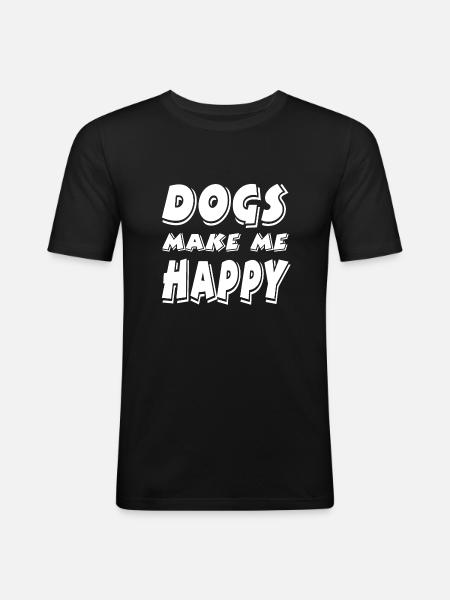 Canine - Men's Slim Fit T-Shirt - black