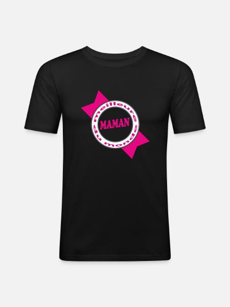 Best Mom - Men's Slim Fit T-Shirt - black