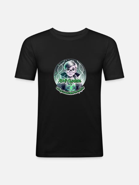 ADNP - Syndrom - Männer Slim Fit T-Shirt - Schwarz