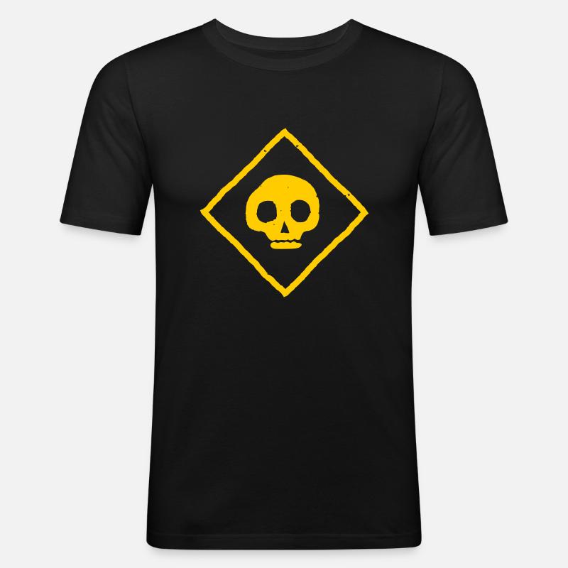 Sake - Männer Slim Fit T-Shirt - Schwarz