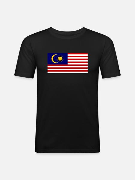 Malaysia - Men's Slim Fit T-Shirt - black