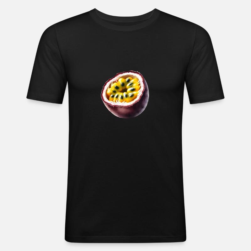 Passion - Männer Slim Fit T-Shirt - Schwarz