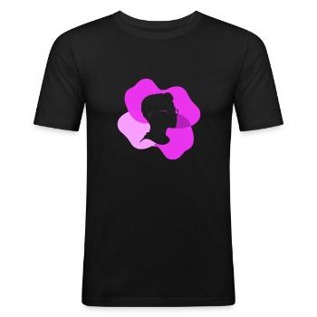 Bruder Freundschaft - Männer Slim Fit T-Shirt - Schwarz - Vorne - Nik (191cm)