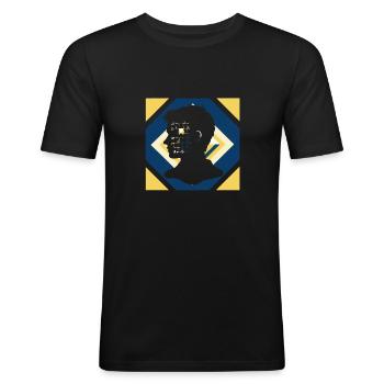 Math Problem - Men's Slim Fit T-Shirt - black - Front - Nik (191cm)