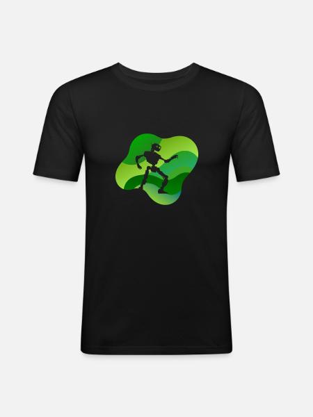 Robotics Tech - Men's Slim Fit T-Shirt - black