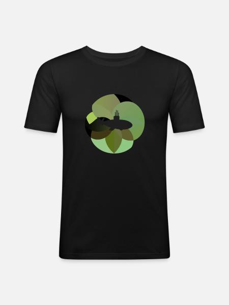 Sous-marin Sous-marin - T-shirt près du corps Homme - noir