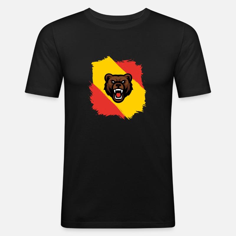 Berner Bär - Männer Slim Fit T-Shirt - Schwarz