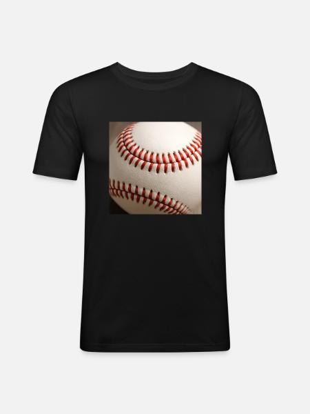 Baseball - Men's Slim Fit T-Shirt - black