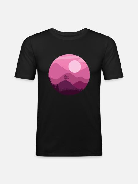 Mountain Biker - Men's Slim Fit T-Shirt - black