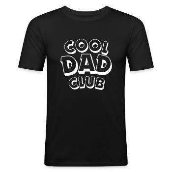 Cool Dad Club - Men's Slim Fit T-Shirt - black - Front - Nik (191cm)