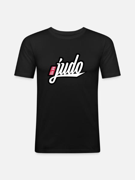 judo - Men's Slim Fit T-Shirt - black