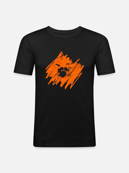 Drums - Men's Slim Fit T-Shirt - black