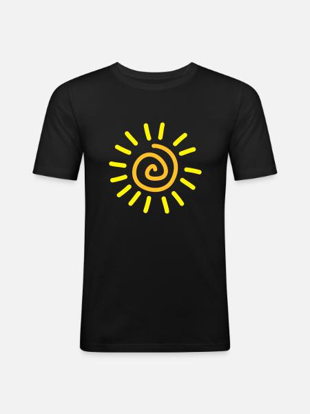 sonne_02 - Men's Slim Fit T-Shirt - black