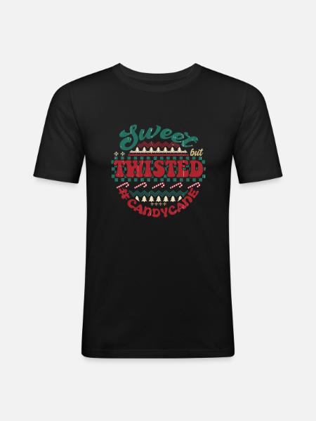 Sweet but twisted - Men's Slim Fit T-Shirt - black