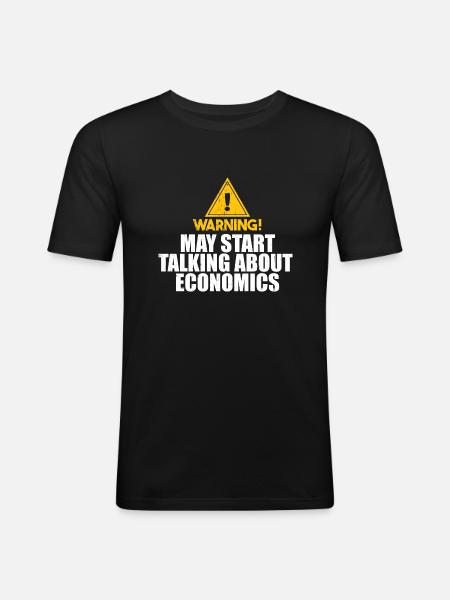 Economista Economia Insegnante Professione Professione Economia - Maglietta aderente da uomo - nero