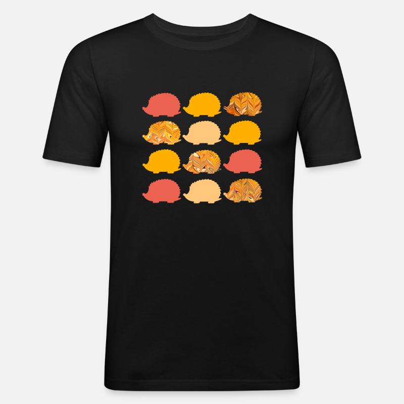 12 igel e 266 - Männer Slim Fit T-Shirt - Schwarz