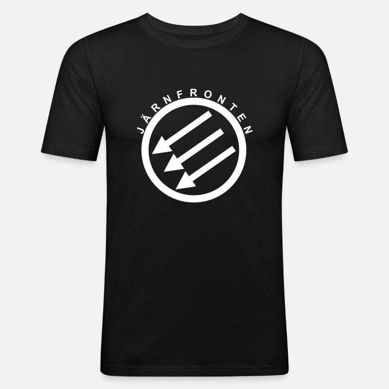 Järnfronten / Eiserne Front / Iron Front - Men's Slim Fit T-Shirt - black