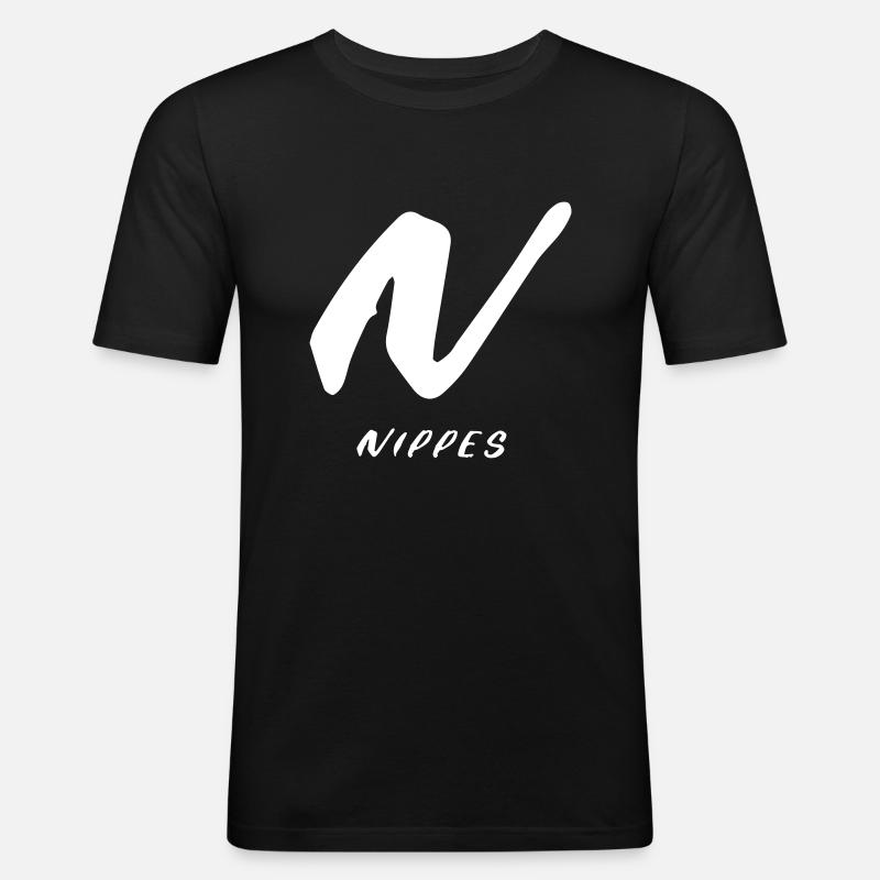 nippes Design - Männer Slim Fit T-Shirt - Schwarz
