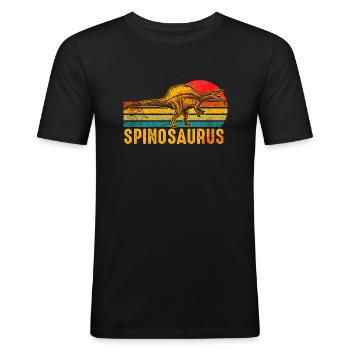 Spinosaurus Dinosaur - Men's Slim Fit T-Shirt - black - Front - Nik (191cm)