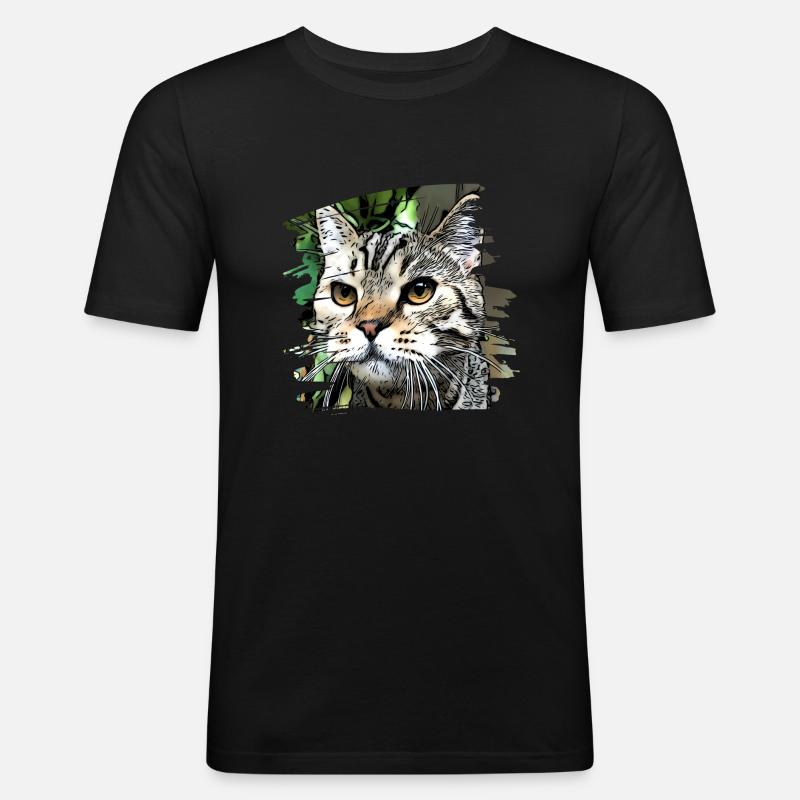 Süsse bkh - Männer Slim Fit T-Shirt - Schwarz