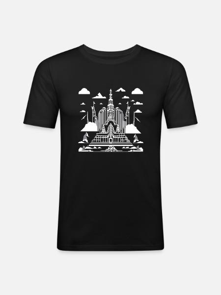 valhalla 3 - T-shirt près du corps Homme - noir