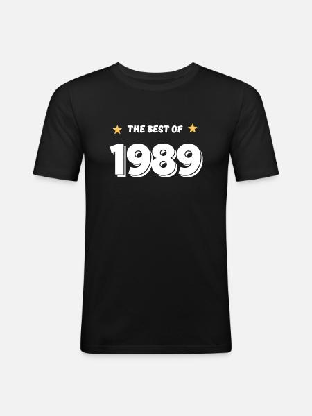 Best of 1989 - Men's Slim Fit T-Shirt - black