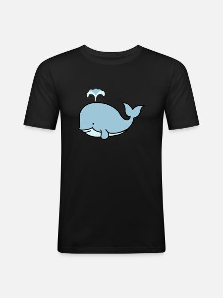suesser_wal_02 - Men's Slim Fit T-Shirt - black