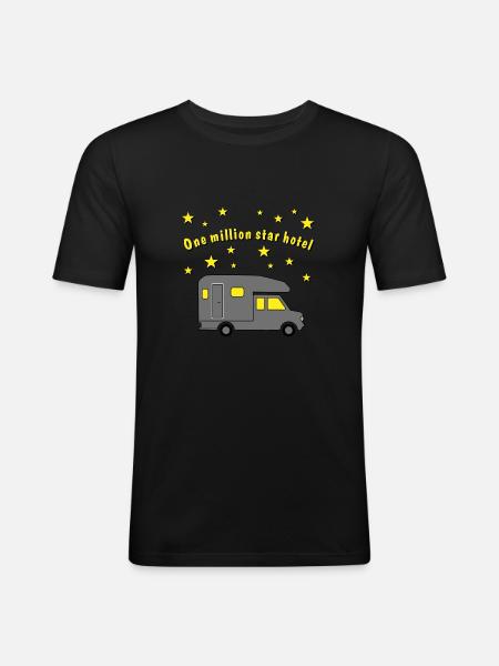 million star hotel pickup - Men's Slim Fit T-Shirt - black
