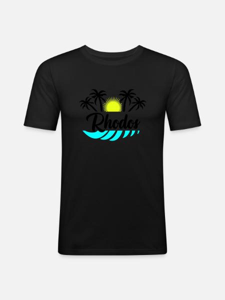 Rhodes - Men's Slim Fit T-Shirt - black