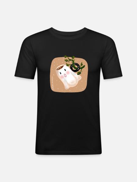 Cup of spirits - Men's Slim Fit T-Shirt - black