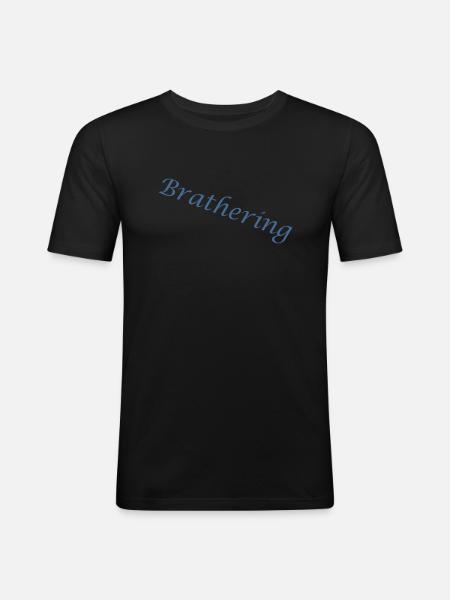 Brathering - Männer Slim Fit T-Shirt - Schwarz