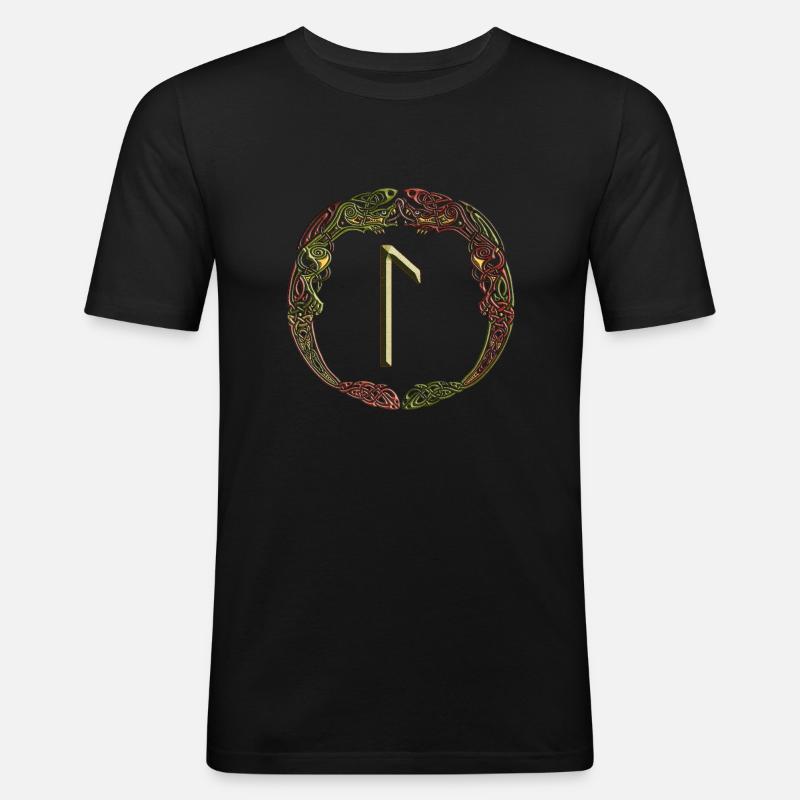 Laguz - Männer Slim Fit T-Shirt - Schwarz