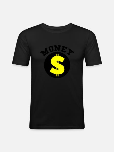 Money - Men's Slim Fit T-Shirt - black