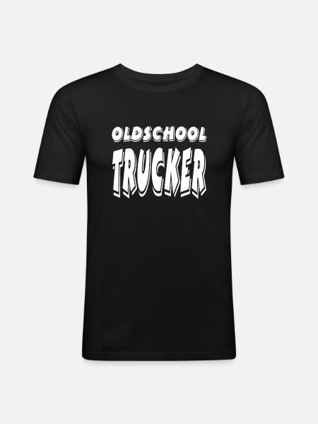 Trucker - Men's Slim Fit T-Shirt - black