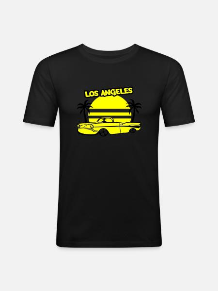 Los Angeles Lowrider - Men's Slim Fit T-Shirt - black