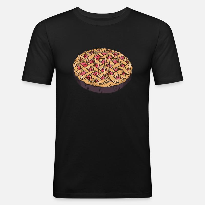 Pi Day Math Humor - Männer Slim Fit T-Shirt - Schwarz