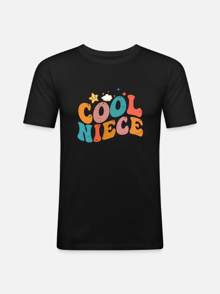 Niece | Nephew | Uncle | Aunt - Men's Slim Fit T-Shirt - black